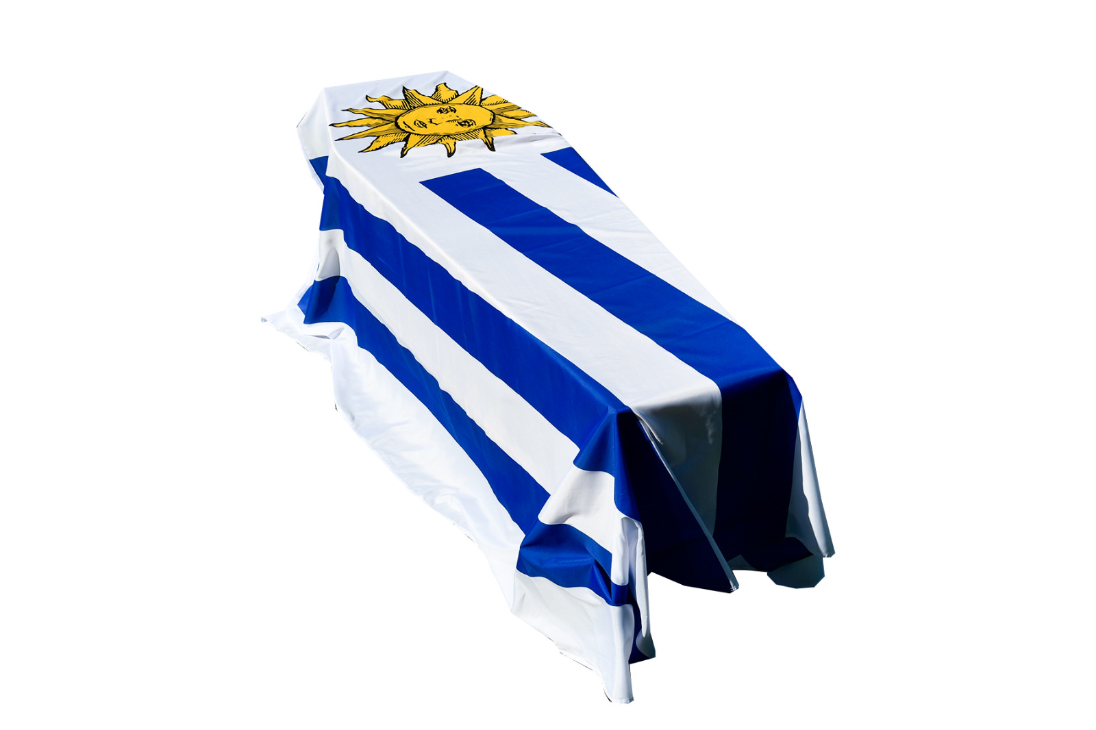 Uruguay Flag Coffin Drape - Quick Dispatch