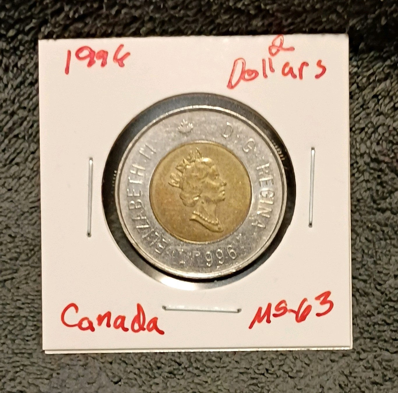 1996 CANADA 2 DOLLARS COIN 