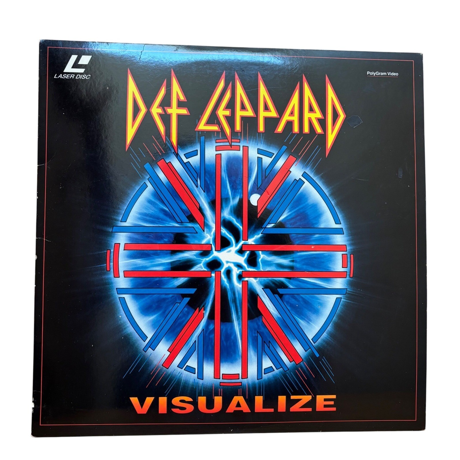 Def Leppard Visualize Laserdisc 1993 Polygram Video Rock Music Concert Laser