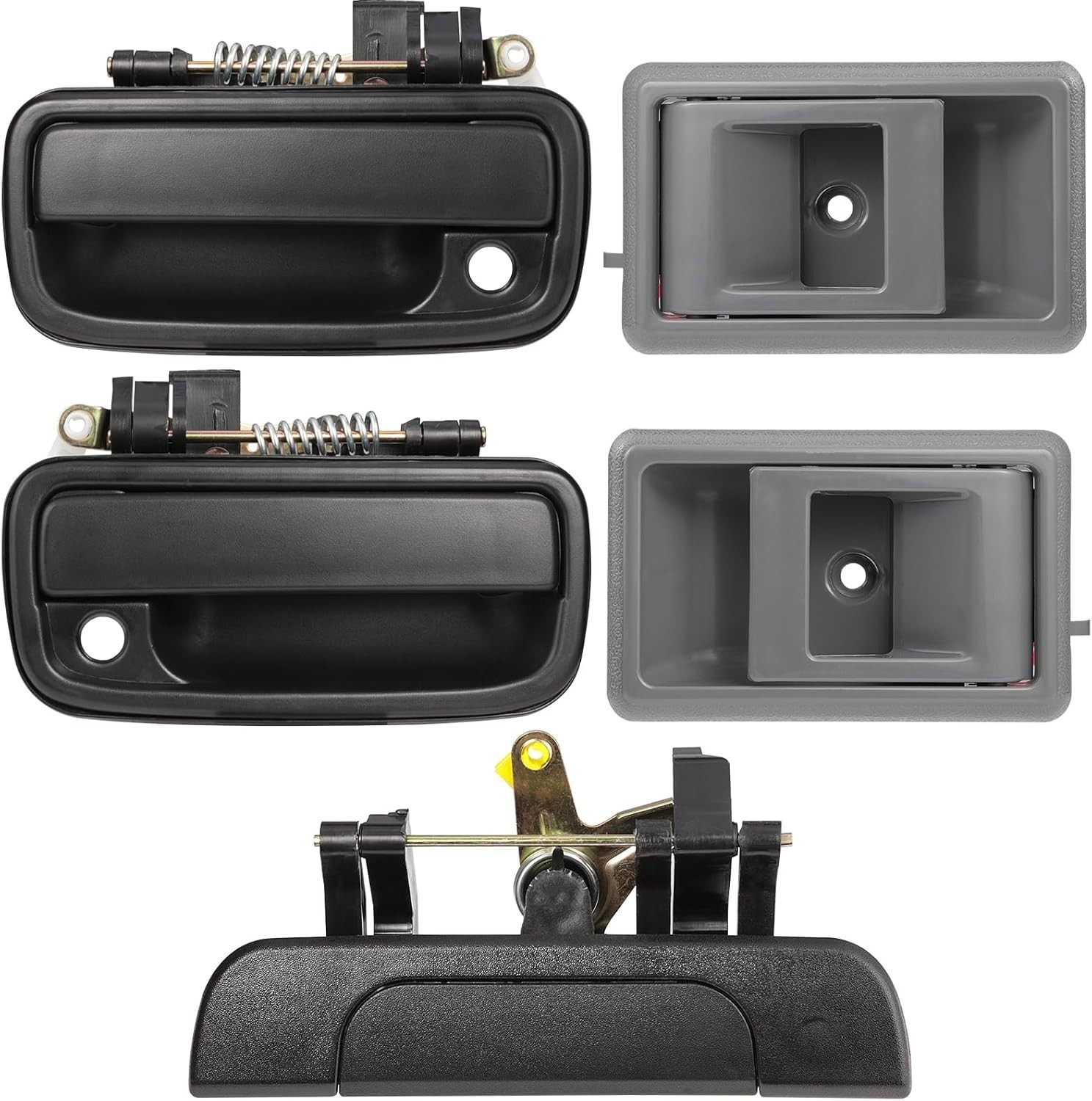 Exterior & Interior Door Handle Set Compatible with 1995-2000 Toyota Tacoma,Repl