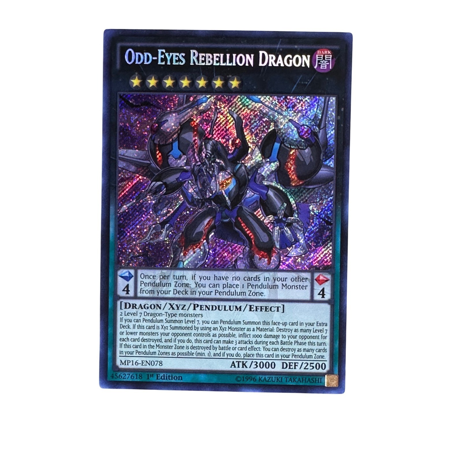 Odd Eyes Rebellion Dragon MP16 EN078 Yu Gi Oh Card