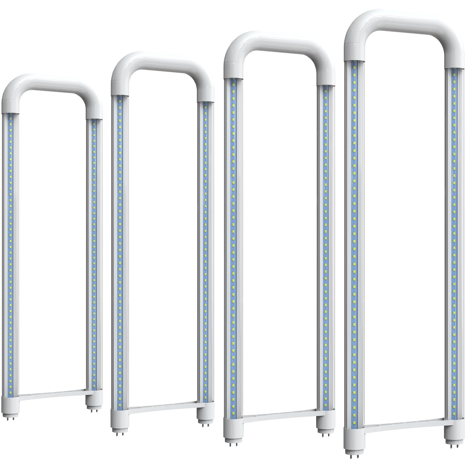 Romwish U Bend LED Tube Light, T8 T12, 18W(40W Equivalent), 5000K Daylight, 2...