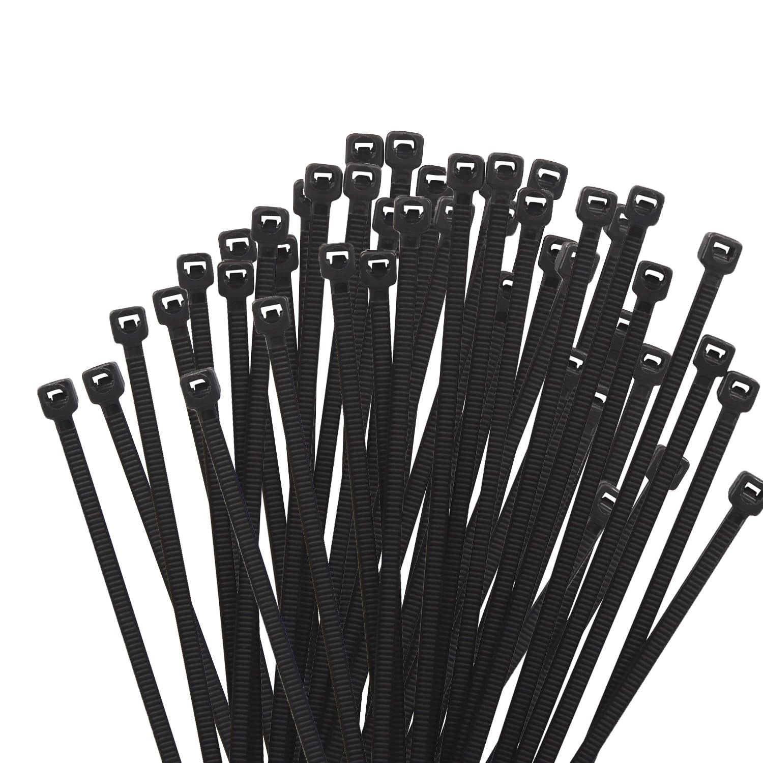 6 Inch Black Zip Tie 1000 PCS, 18 Lbs - Small to Medium Zip Tie, Nylon PA66 U...