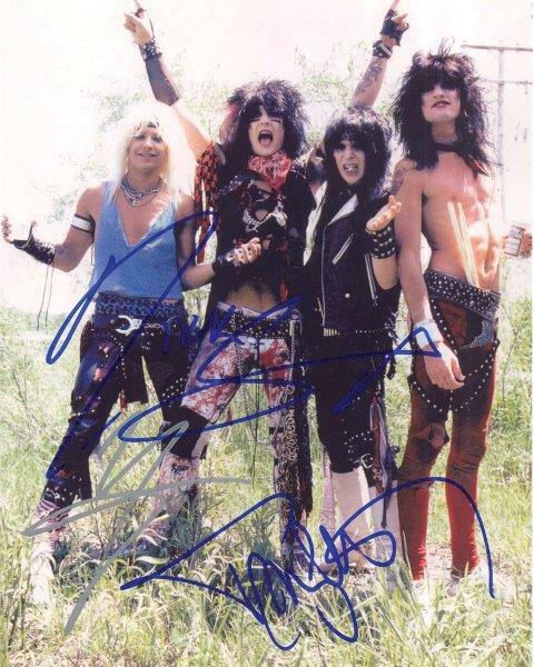 REPRINT - MOTLEY CRUE Signed 8 x 10 Glossy Photo Poster RP Tommy Lee - Vince 