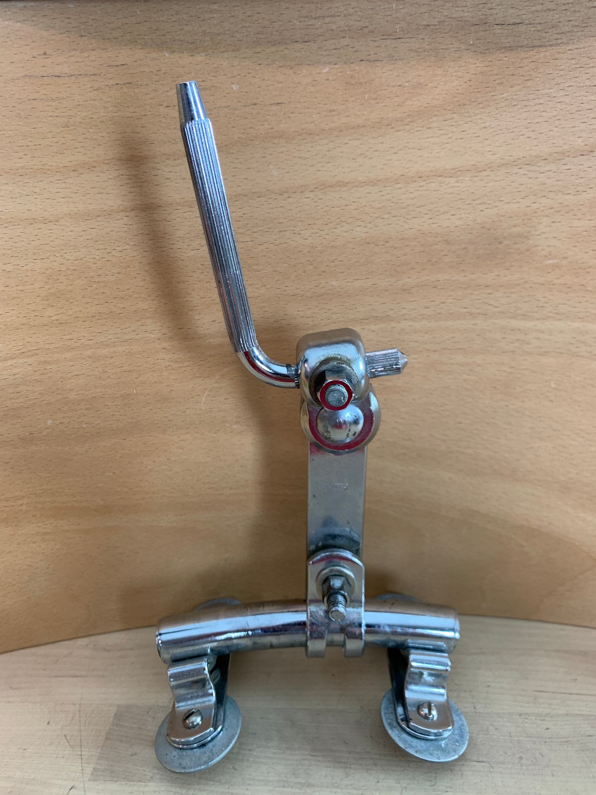 LUDWIG Late 60s Vtg 4-Point RAIL MOUNT Rack Tom Holder w/ L-Arm with Script Logo