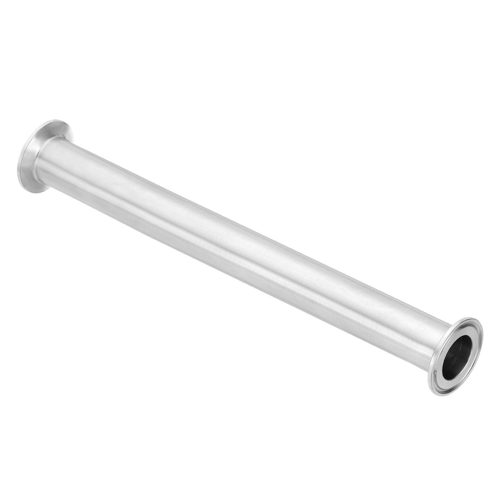 1 1/4 in OD Tri Clamps Tube, Spool Tube with 2 in Clamp Ends,300mm/11.81in