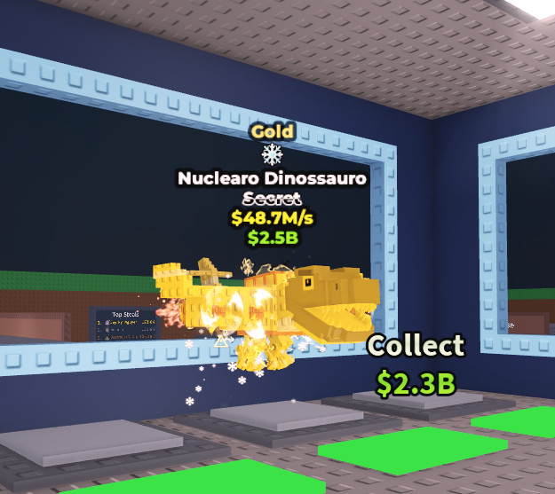 Steal a Brainrot - Gold Nuclearo Dinossauro - 48.7M/s With 1 Trait!! FAST!!!