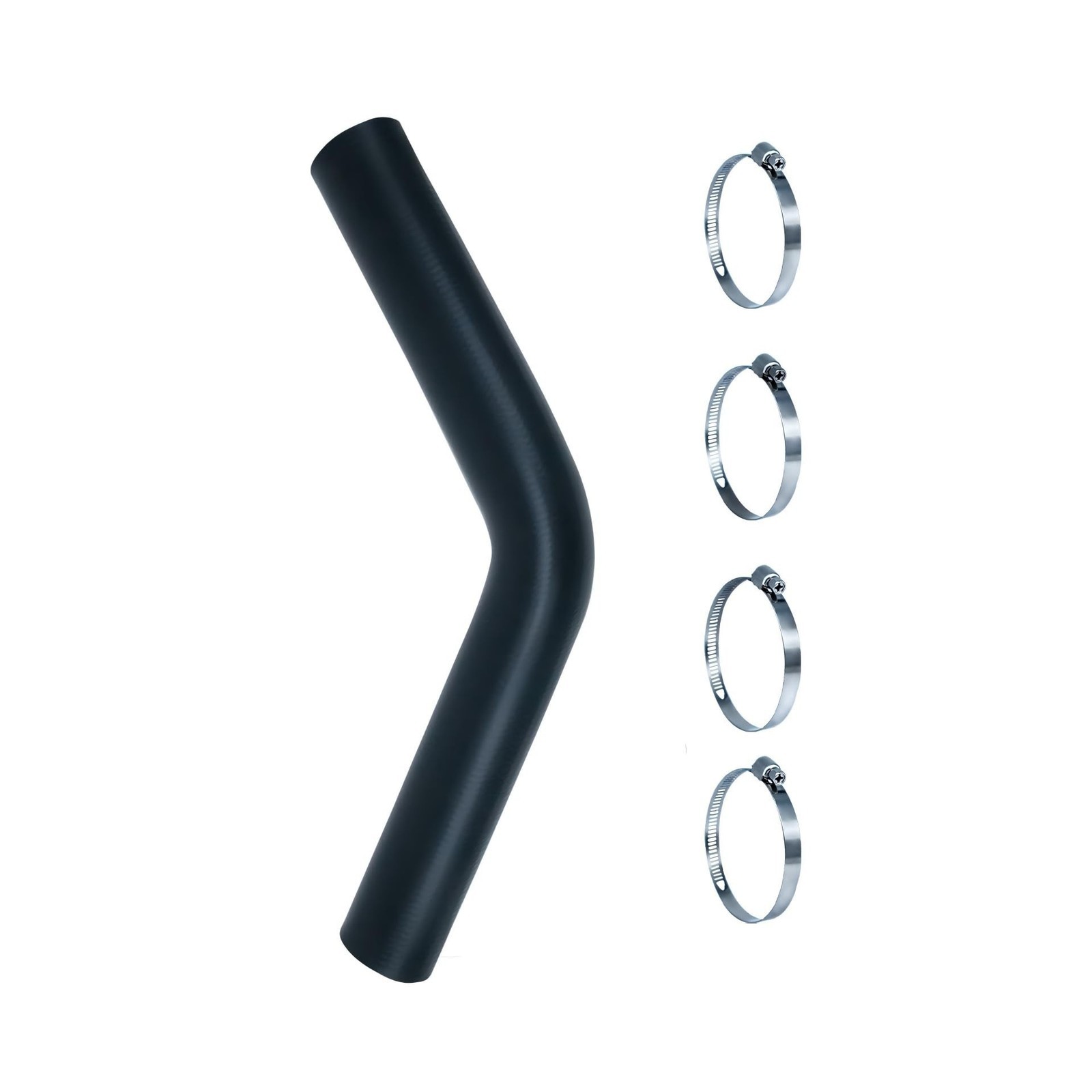 1 3/4" ID Gas Tank Filler Hose with 4 Clamps,Reinforced Gasoline Fuel Filler ...