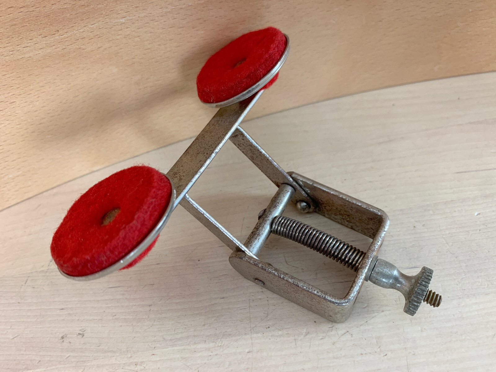 SLINGERLAND 40s Vtg MUFFLER Snare Tom Drum Tone Control Mute Red Felt Radio King