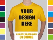 50 Custom Screen Printed T-Shirts 1 side/2 colors OR 1 color/2 sides- $6.25 each