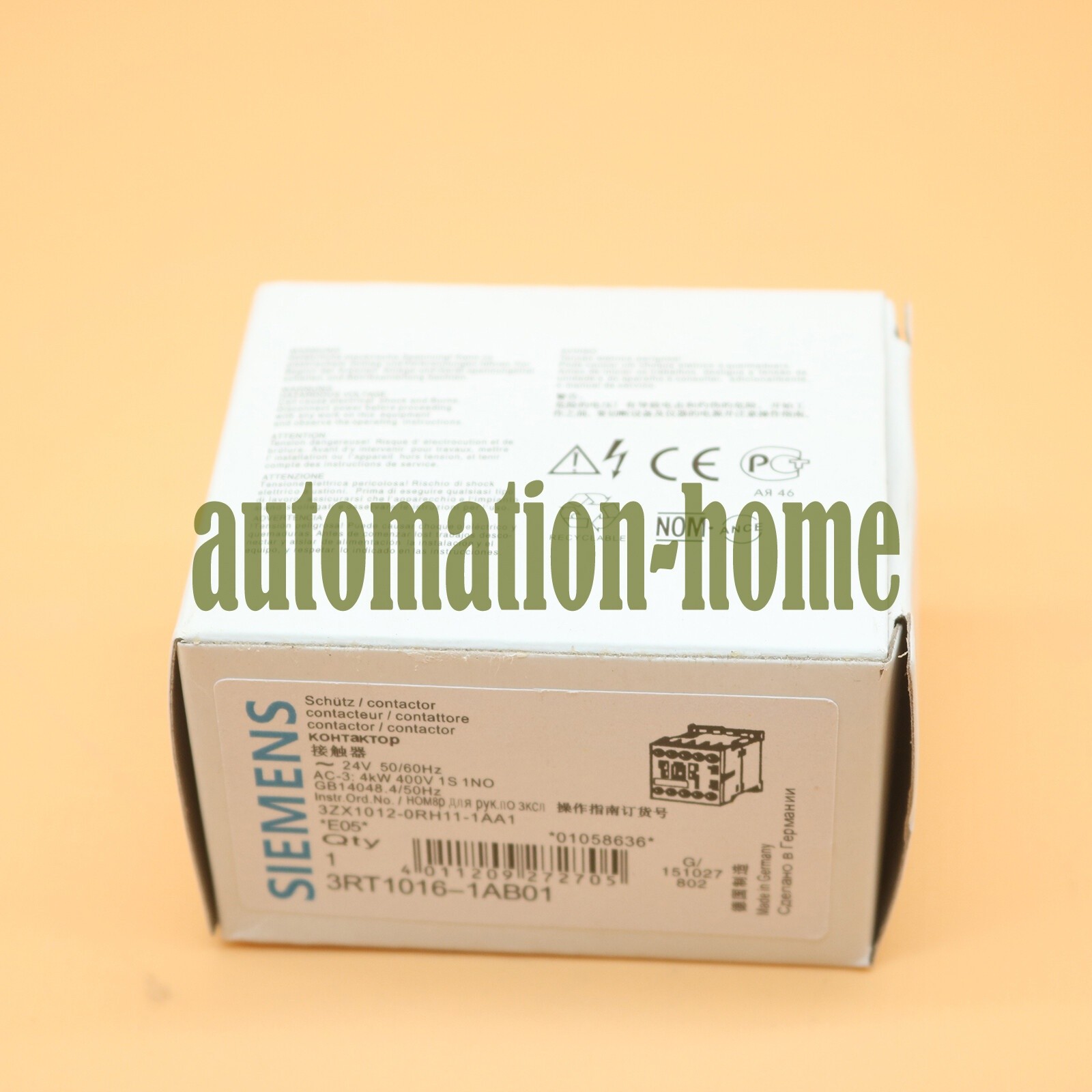 New in box Contactor 3RT1016-1AB01 24V 50/60Hz w One year warranty #pq