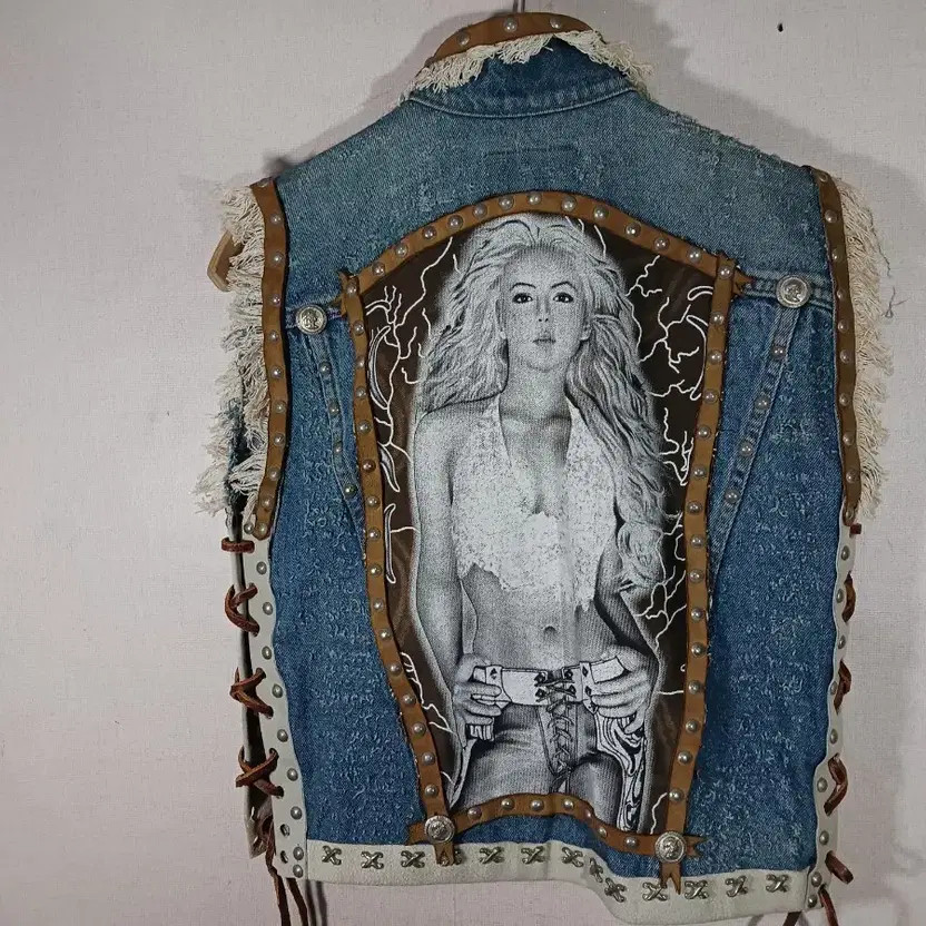 Custom Rider Denim Vest (Size 95)