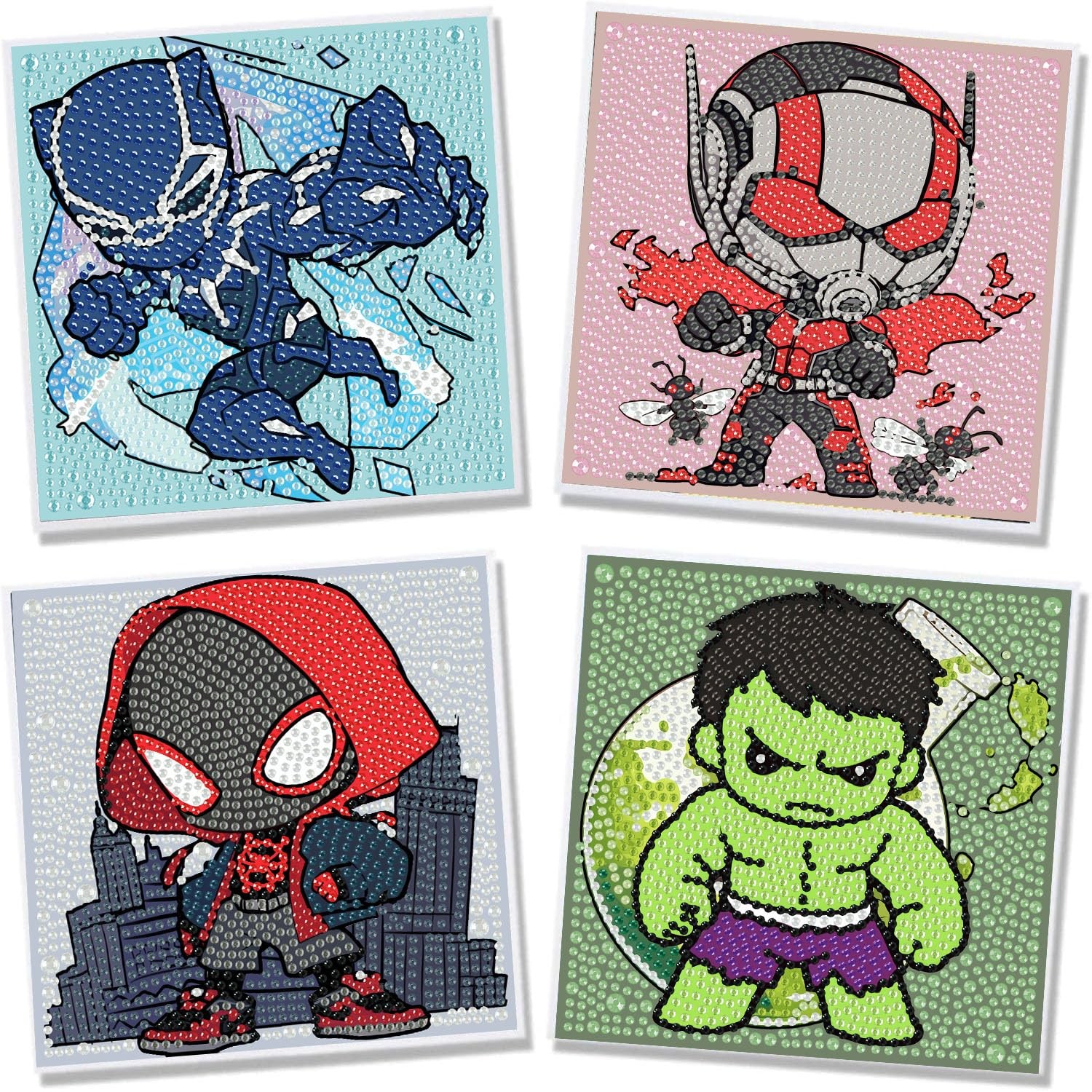 4 Pack Cartoon Diamond Art Kits for Kids-Arts and Crafts for Kids 4-6, 4 Pack...