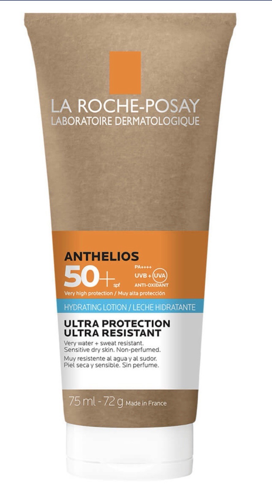 La Roche Posay Anthelios SPF 50+ Hydrating Sunscreen Lotion Face Body 75ml