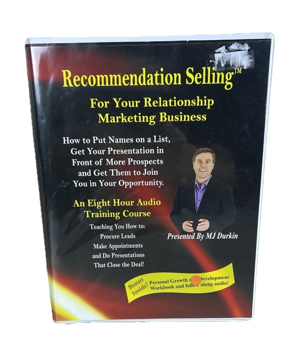 Recommendation Selling Four Disc Training CDs 8 Hour Course! Complete