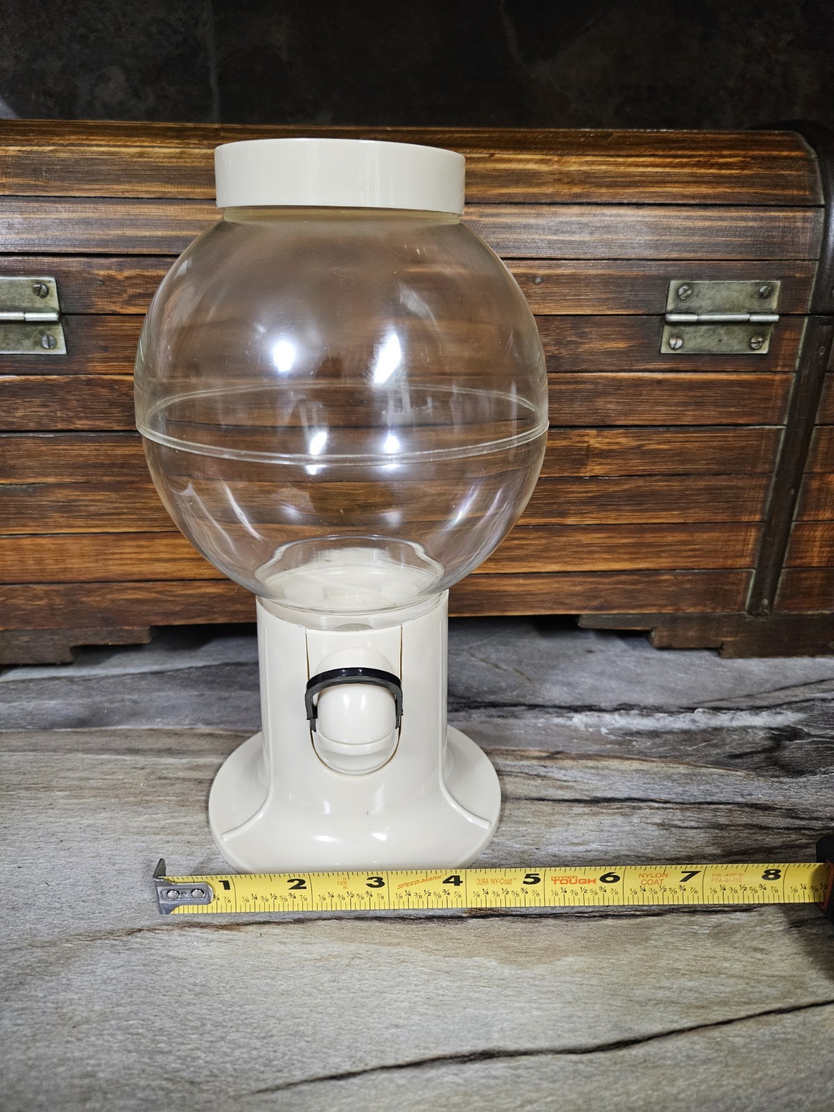 Carousel Original Gumball Machine 8 Inch Cream Plastic Collectible