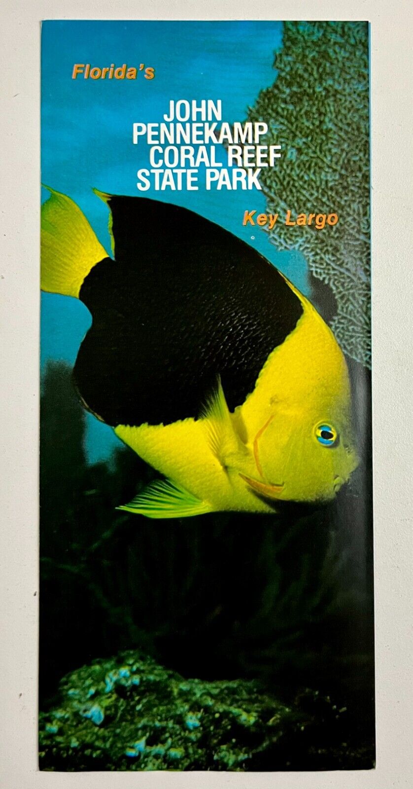 1970s John Pennekamp Coral Reef Key Largo FL State Park Vintage Travel Brochure