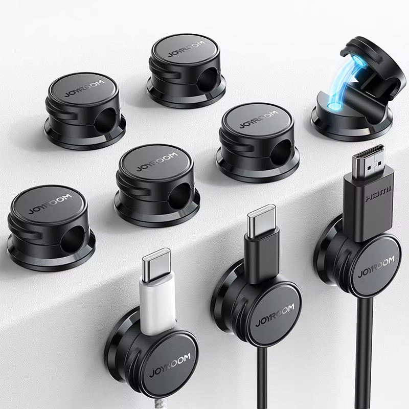 9Pcs Cable Management Cord Organizer Magnetic Cable Clips Adhesive Wire Holder K