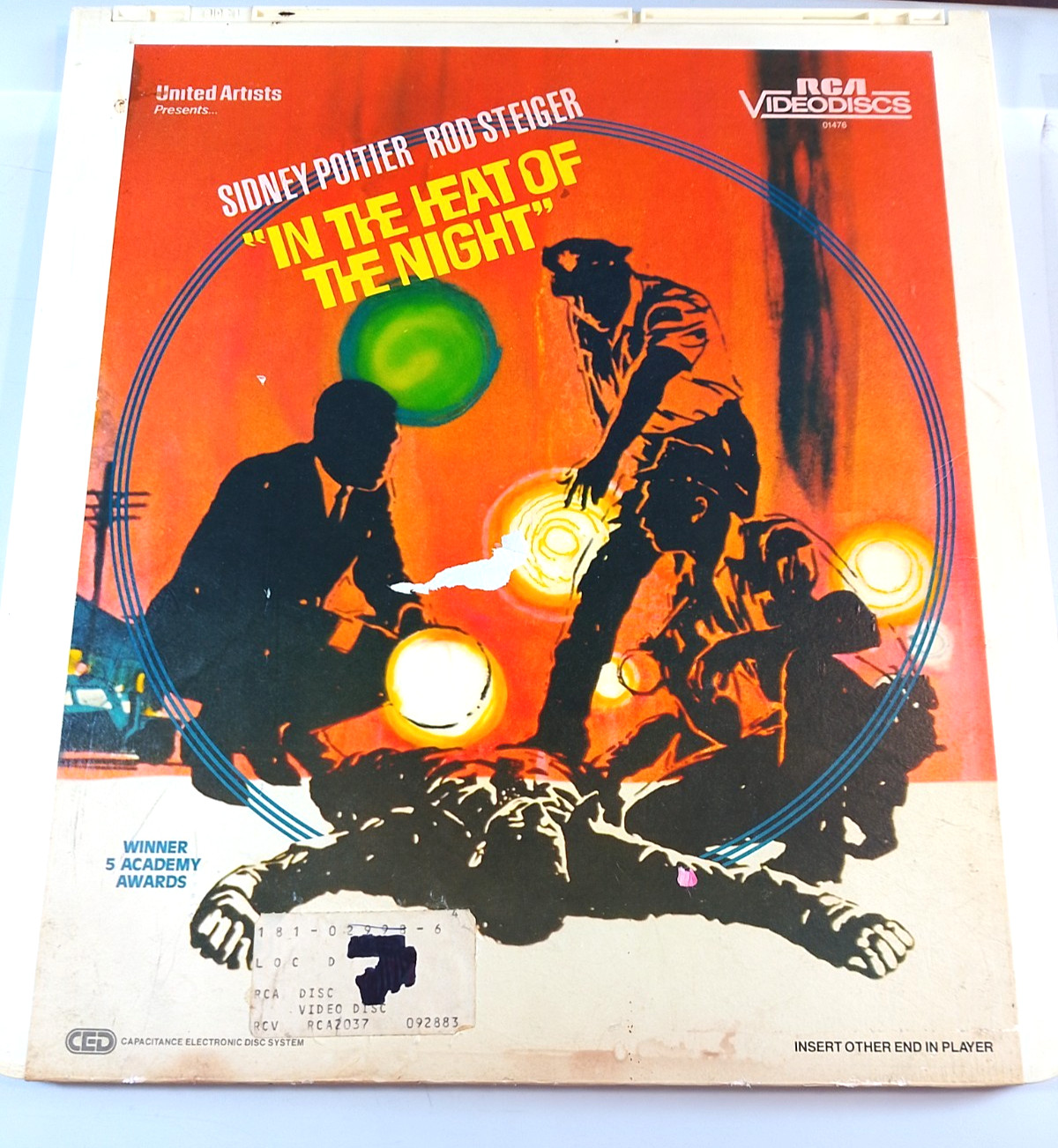 Vintage RCA "In the Heat of the Night" Capacitance disk system untested