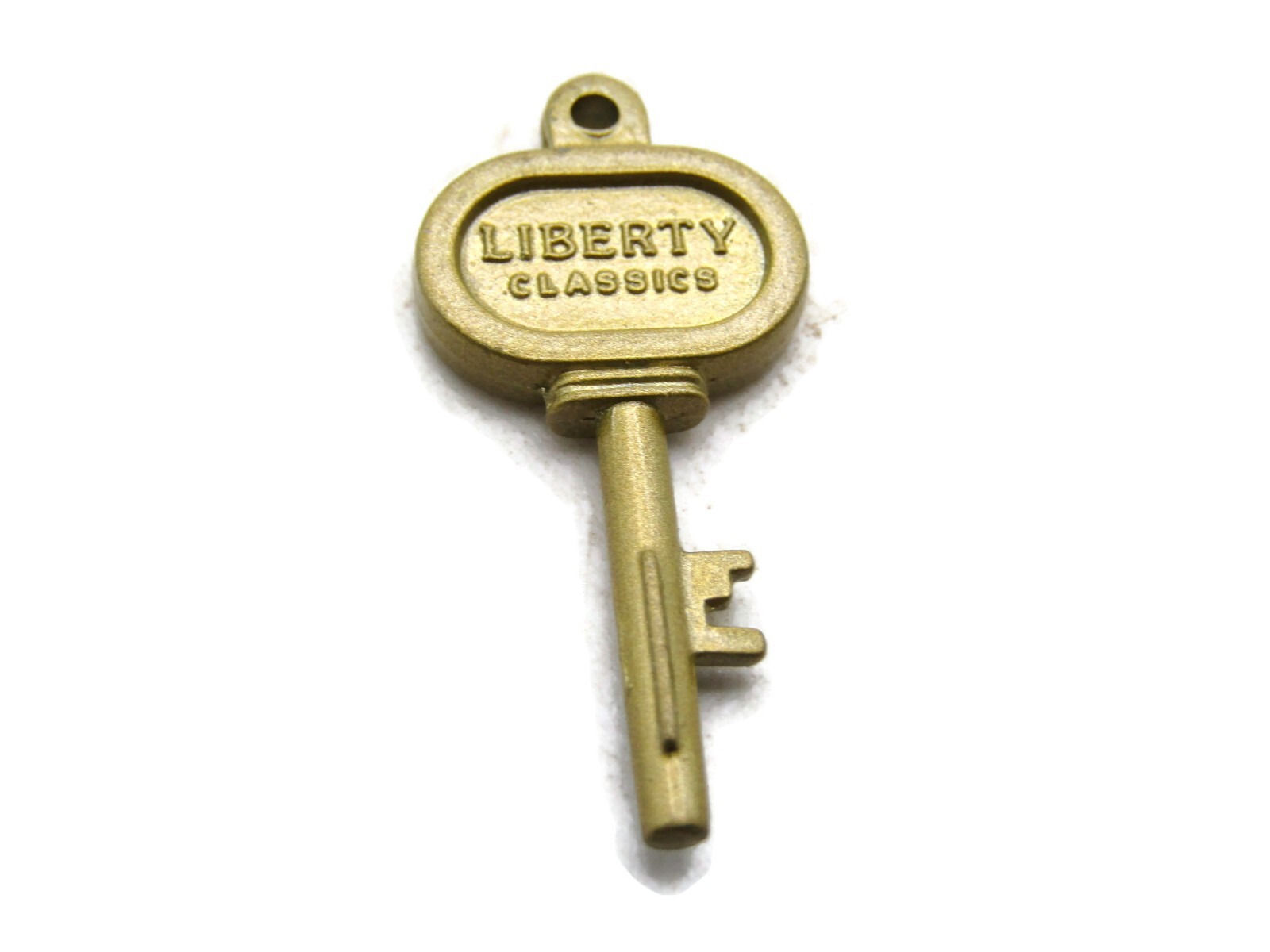 Liberty Classics Key Necklace Charm Gold Tone