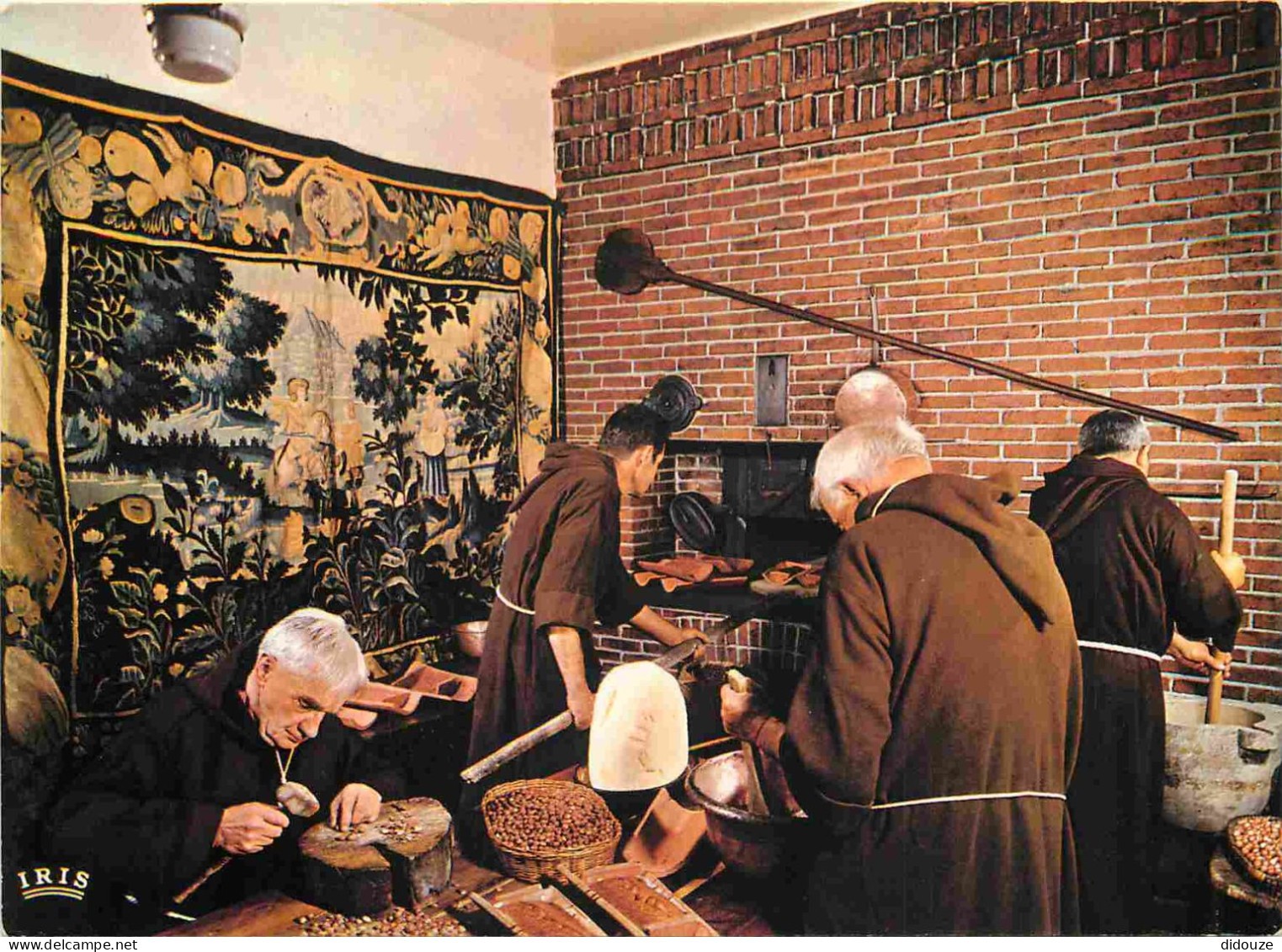 Postcard - trades - cheese maker - cheeses - cheese factory - Le Creusois - monk