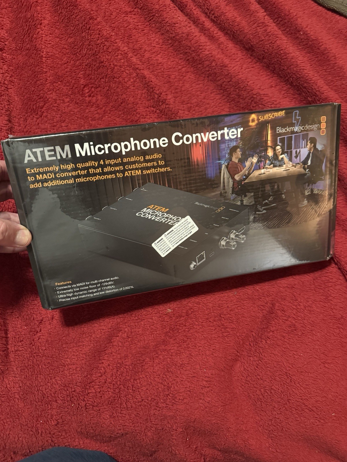 Blackmagic Design ATEM Microphone Converter - New. Factory Sealed
