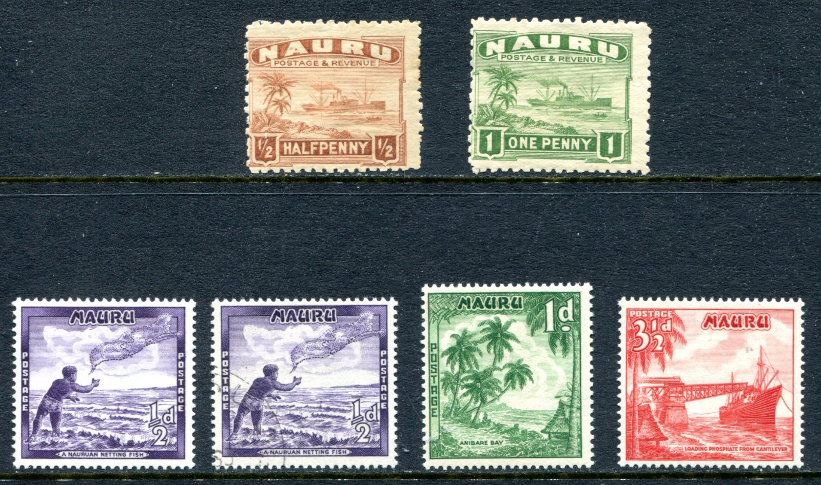 Nauru 1924 - 1954 Used and Unused Lot