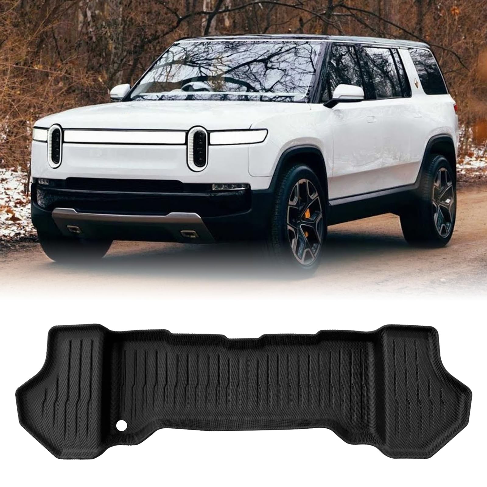 Front Trunk Mat Fits 2022-2026 R1T R1S 3D Molded Black TPE All Weather