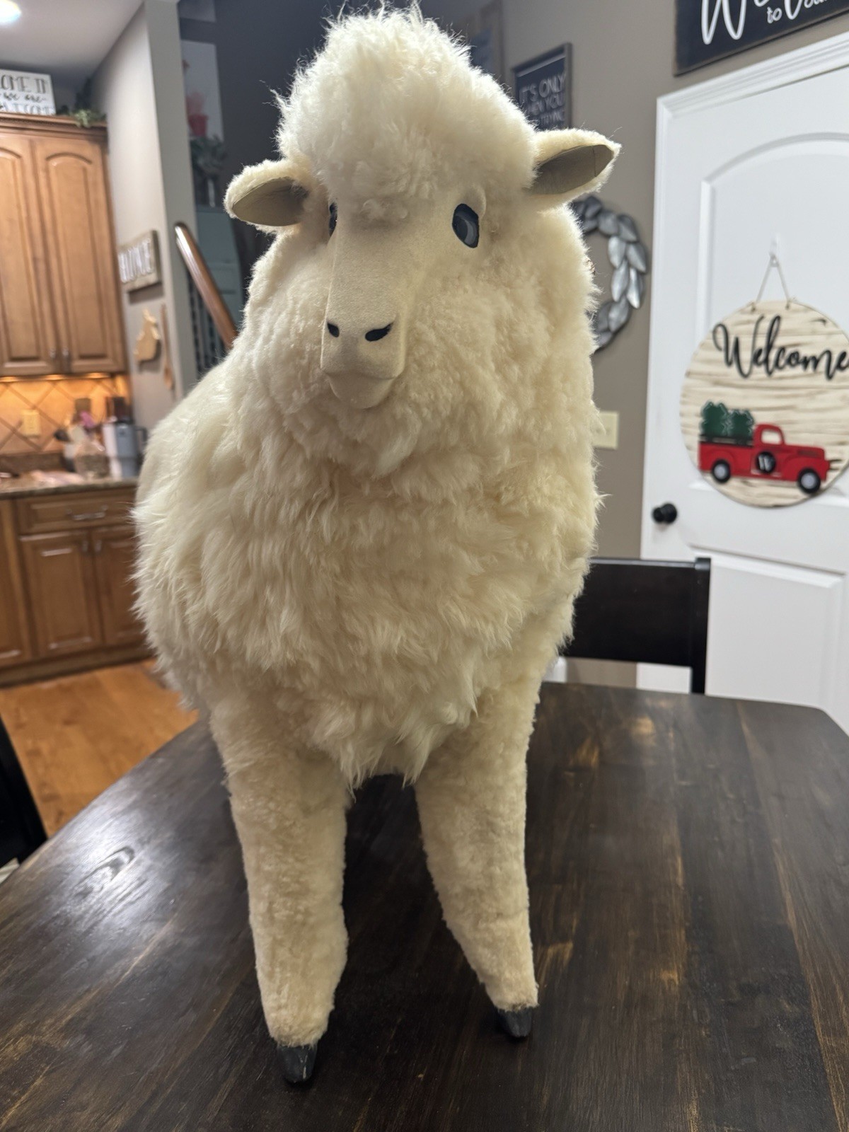 1980 vintage sheep / lambkin ottoman Joel Donahoe 