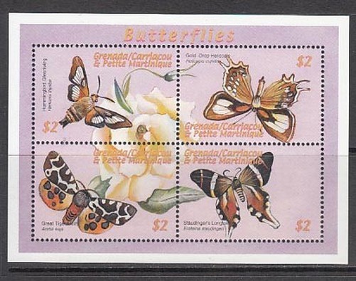 Grenada-Grenadines - Mail Yvert 2882AK/AN ** Mnh Fauna Butterflies