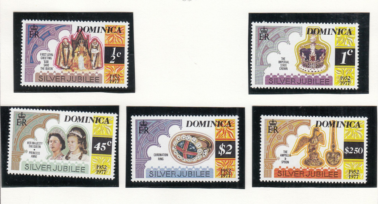 Queen Elizabeth II Silver Jubilee Dominica MNH (b) 1977 (141716)