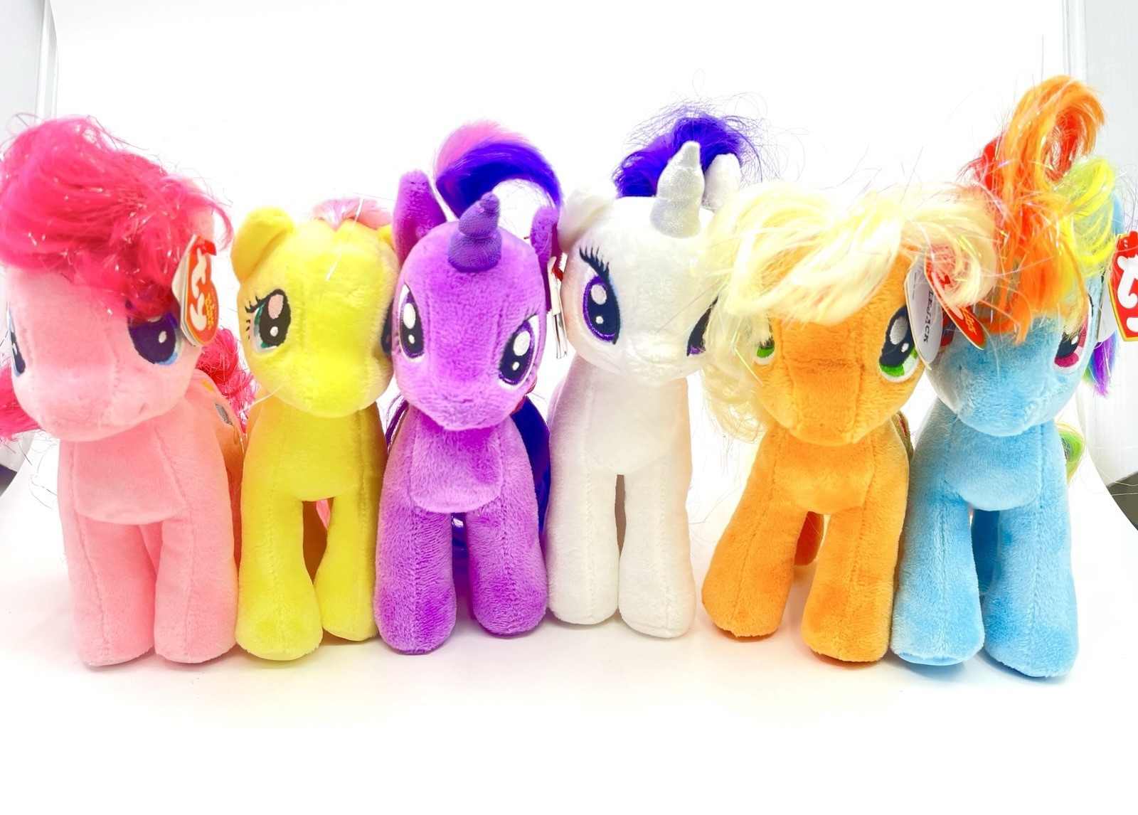 Ty My Little Pony Plush Lot of 6 – Friendship is Magic – 7-8” w/ Tags