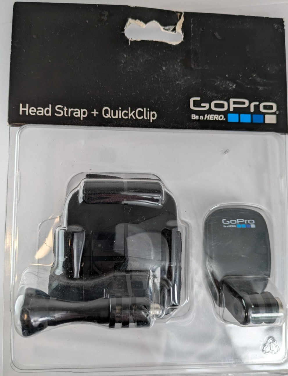 GoPro - Head Strap + QuickClip Mount - Adjustable -HERO 10 11 12 - Black