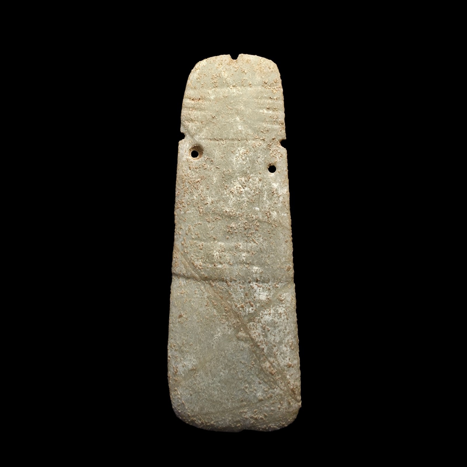 Pre-Columbian Costa Rican Greenstone Axe Celt Pendant