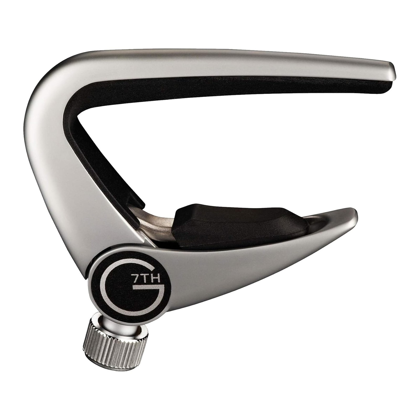 G7th Newport Guitar Capo, Steel String Silver 53mm -Low Profile, Easy to Use ...
