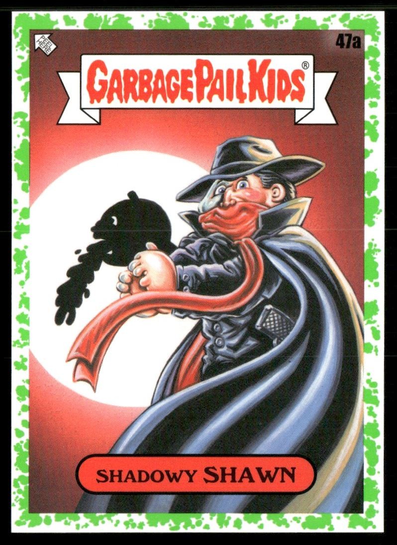 SHADOWY SHAWN 2022 Garbage Pail Kids Booger Green #47A