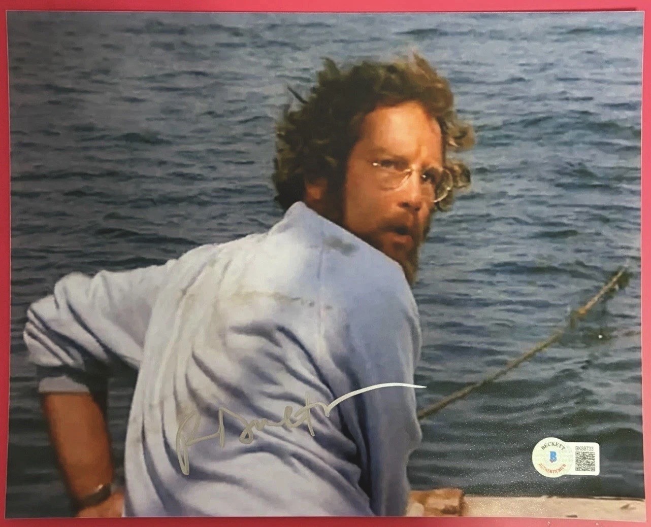 BAS COA Richard Dreyfuss Signed 8x10 JAWS PHOTO BECKETT