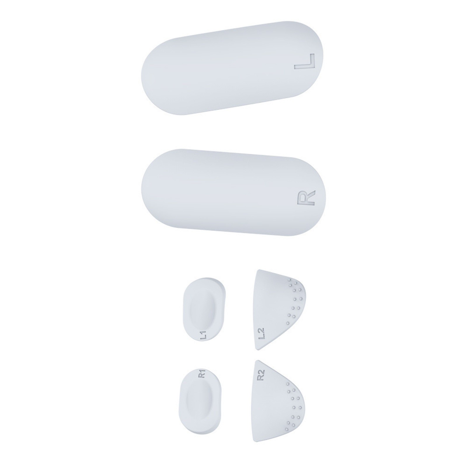 1 Set Non-Slip Gamepad Grip Button Silicone Pad Set Protective Covers for PS VR2