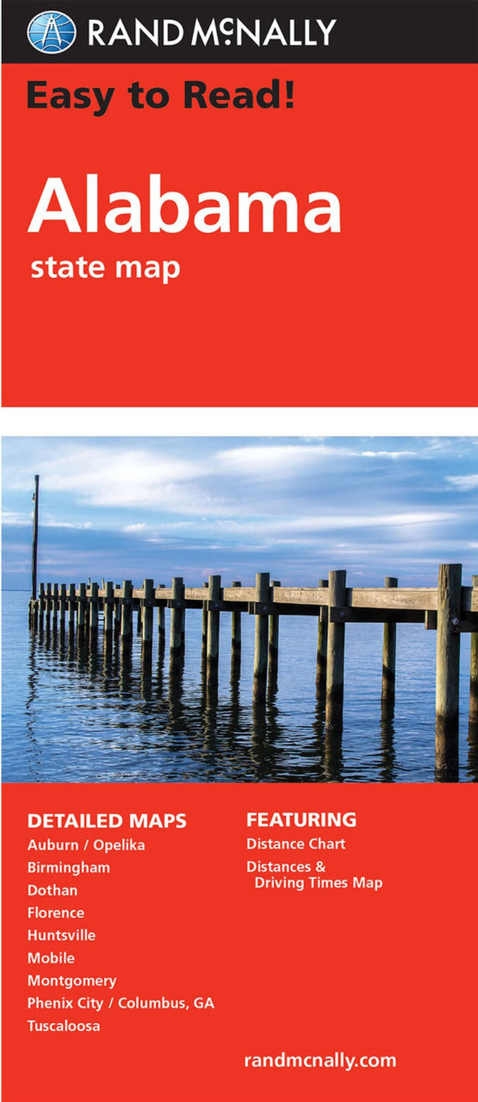 Rand McNally State Map: Alabama (from 2016)