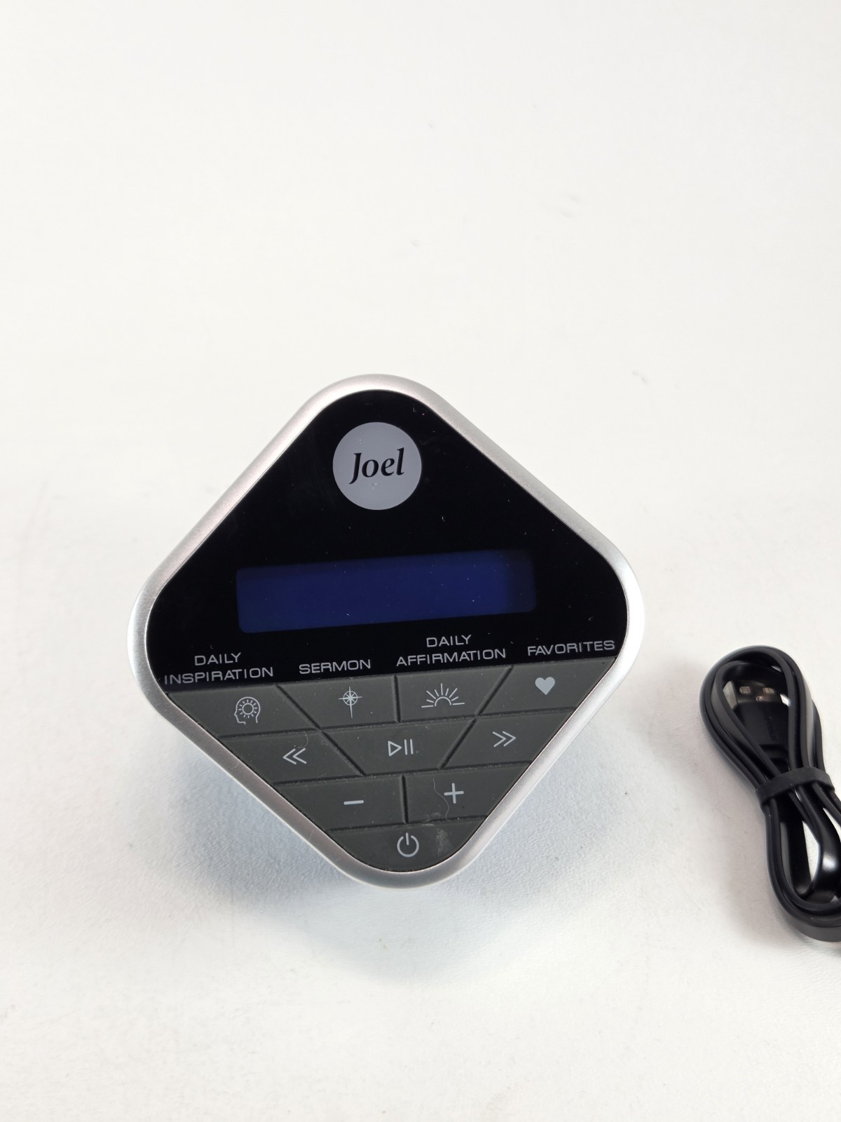 Joel Osteen Inspiration Audio Cube – Sermons & Affirmations Clock & Date