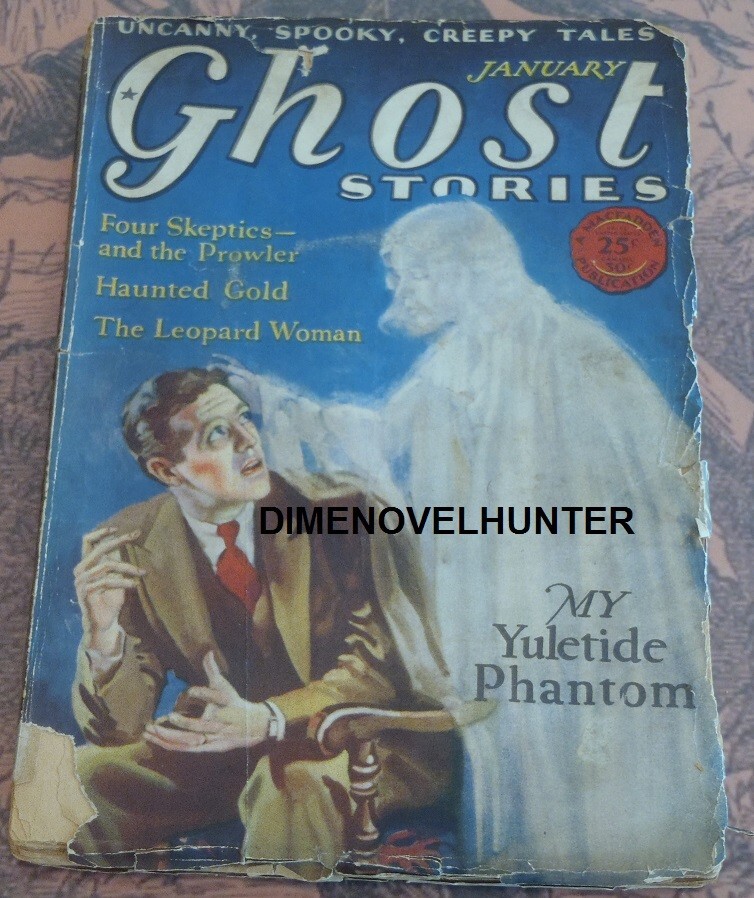 GHOST STORIES JANUARY 1928 GHOST COVER PULP SCIENCE FICTION