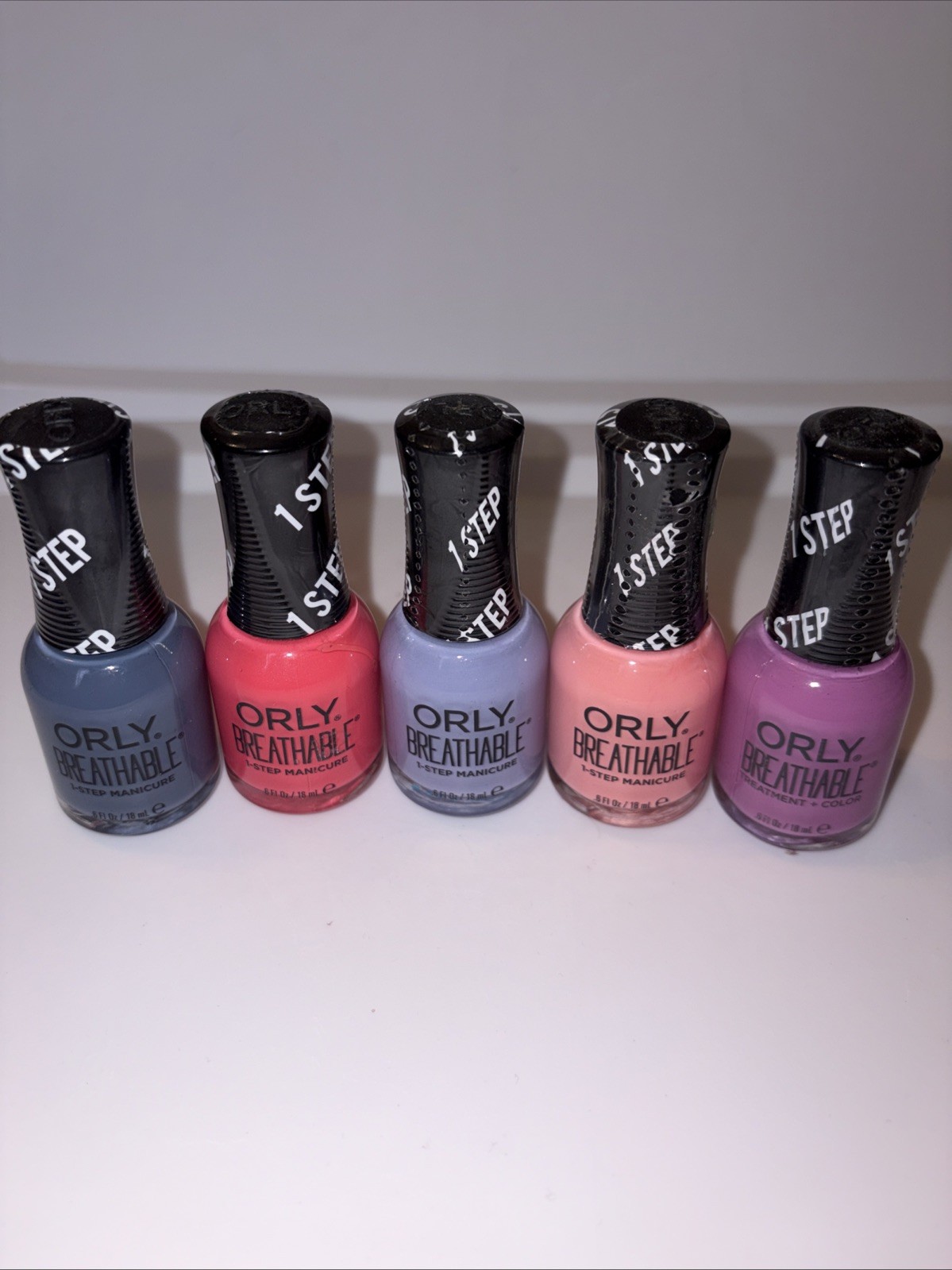 Lot Of 5 ORLY Breathable Nail Polishes