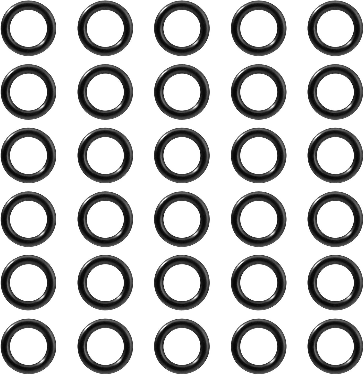 30Pcs Propane O-Rings for Soft Nose POL Seal Fittings, Rubber Leak-Proof Sealing