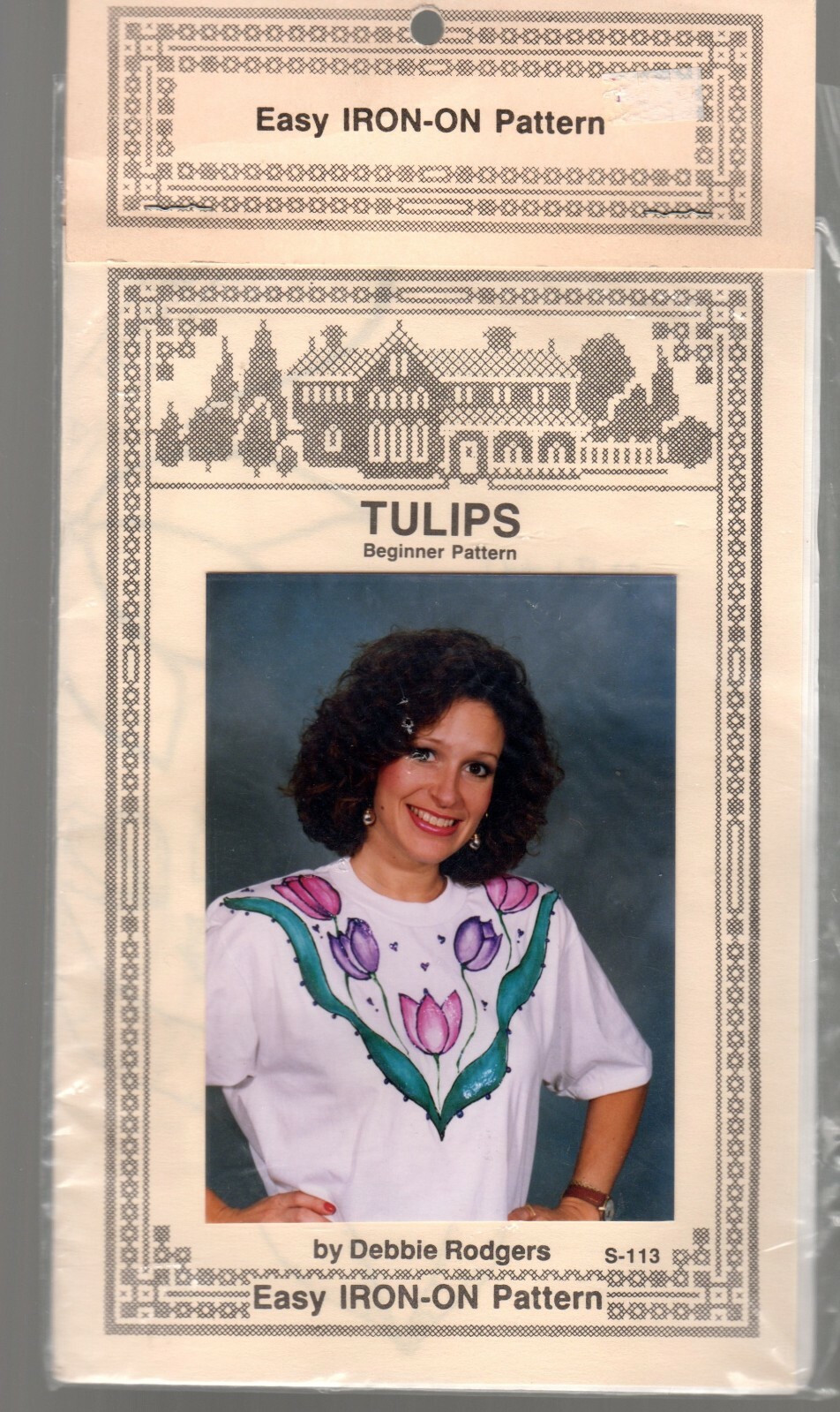 Tulips Iron-on Pattern Packets, Vintage 1992 Debbie Rodgers S-113 Floral Flowers