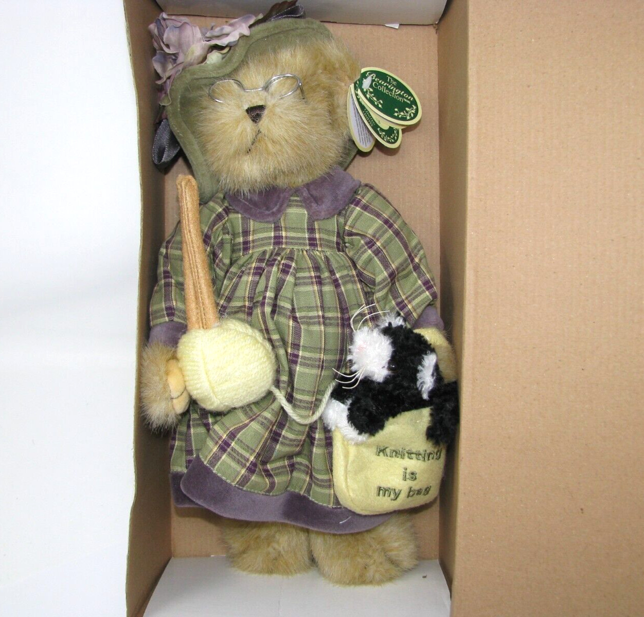 2004 Mrs. Knitter & Pearl #1081 Bearington Collection 14" Plush w/Box