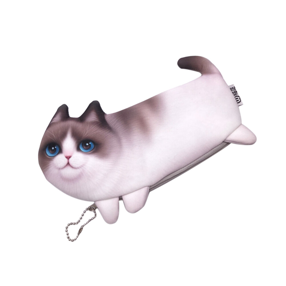 Stationery Storage Pouch Cat Pencil Pouch Zipper Pencil Pouch Stationery Pen Bag