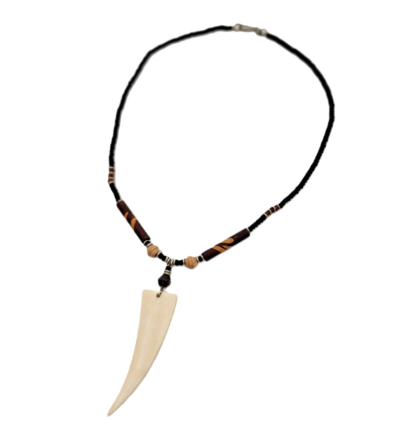 Genuine Handcrafted Kenya Africa Beaded Artifact Necklace 16" Unisex