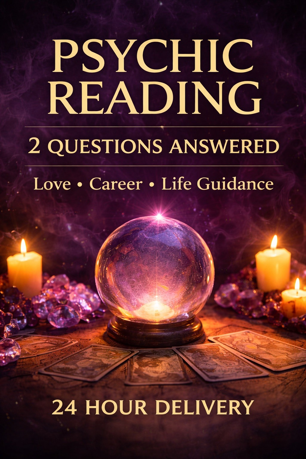 Psychic Reading – 2 Questions Answered – Love, Career, Life Guidance