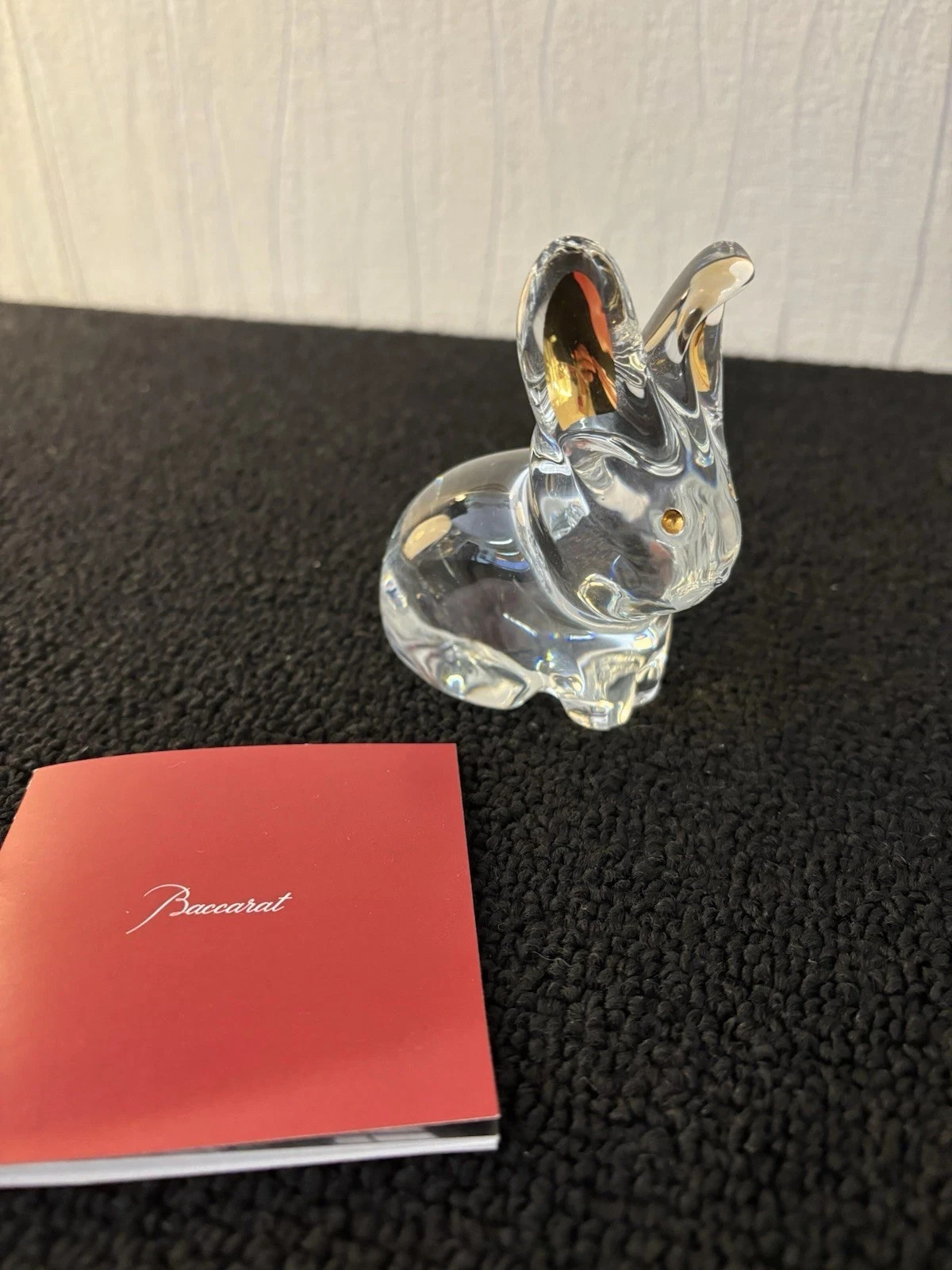 Golden Rabbit In Baccarat Crystal