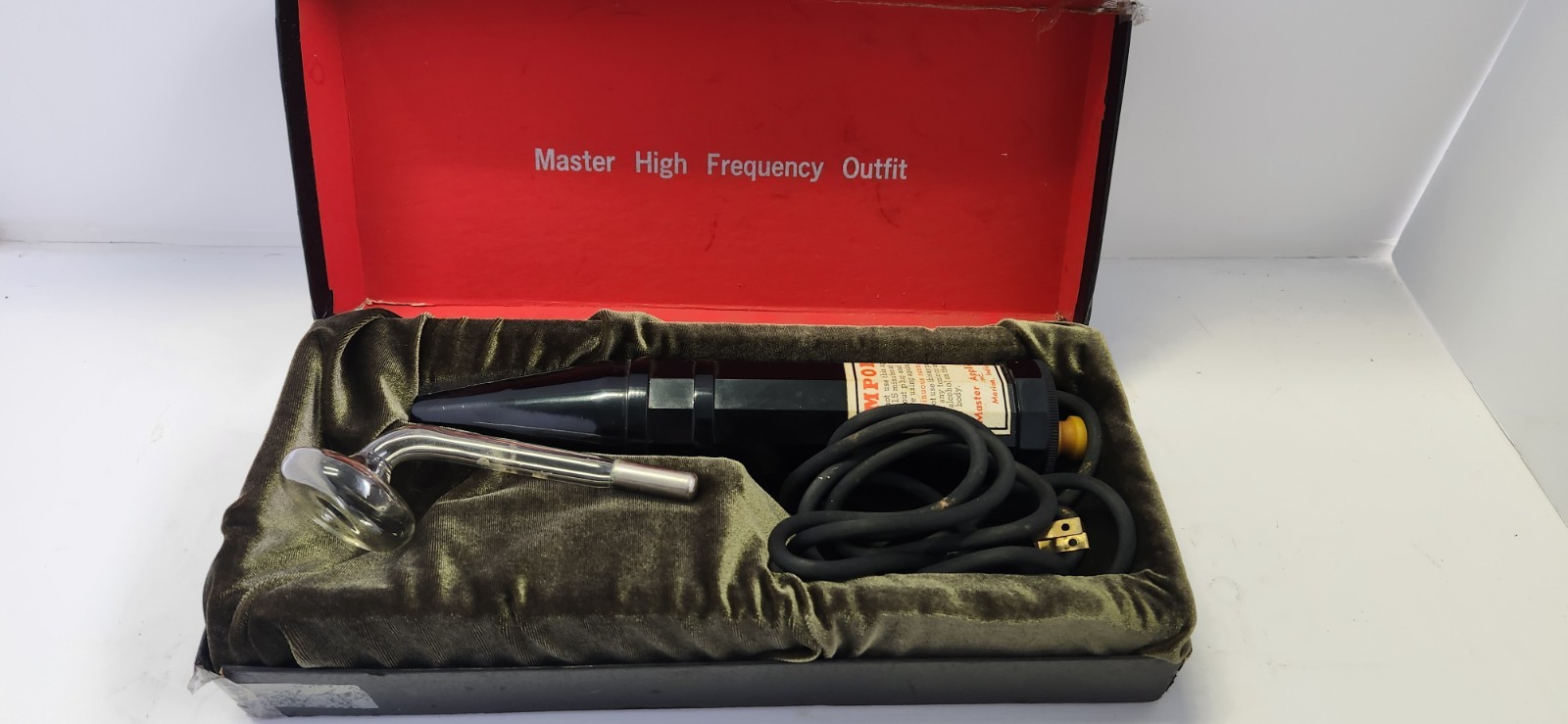 MEDiCAL QUACKERY: Classic Quack Science Master Ray Violet Ray Machine - WORKS